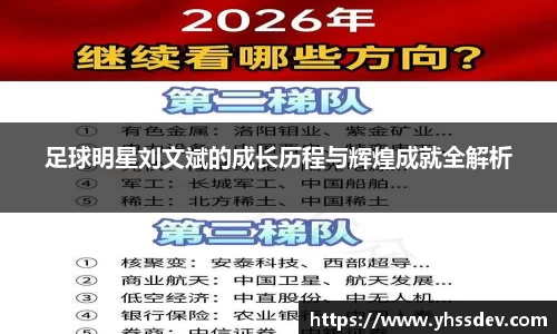 足球明星刘文斌的成长历程与辉煌成就全解析